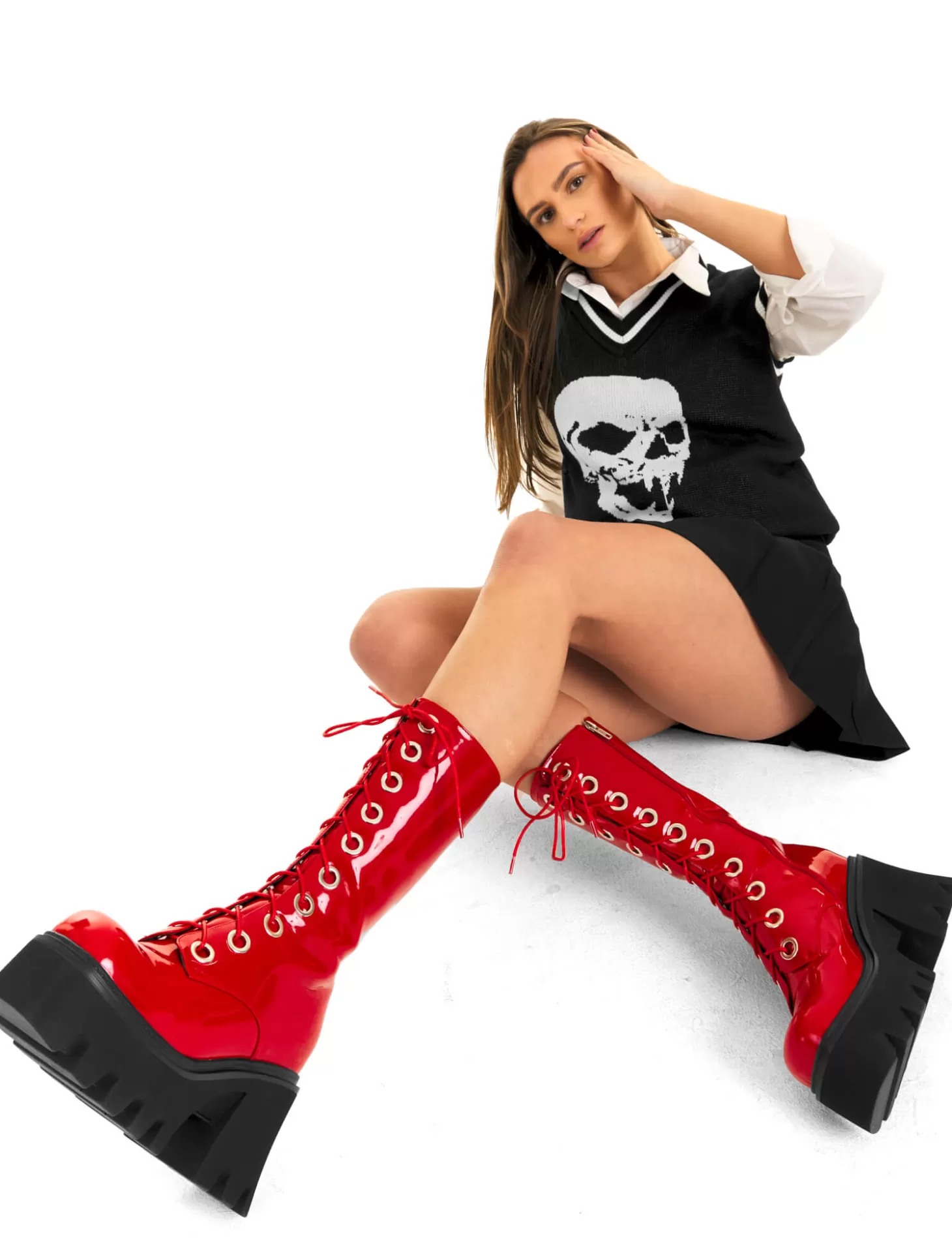 lamodawebsite Veau*Get Paid Chunky Platform Calf Boots