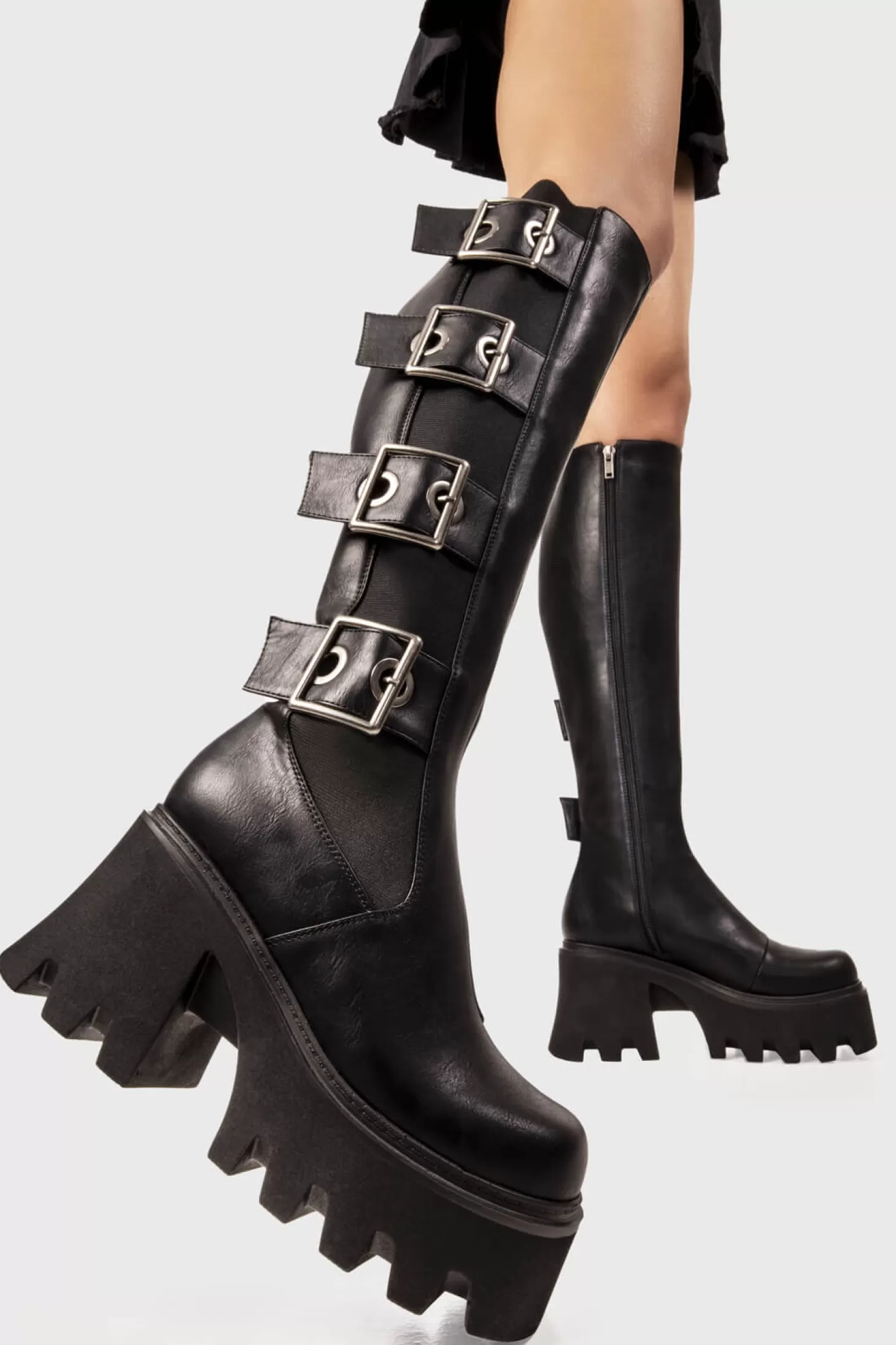 lamodawebsite Genou Haut*Orion'S Belt Chunky Platform Knee High Boots